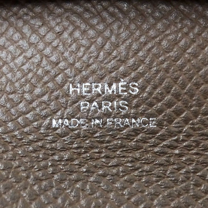 Hermes Wallet Bastia Women'S Men'S Brand Coin Case Vaux Epson Etain