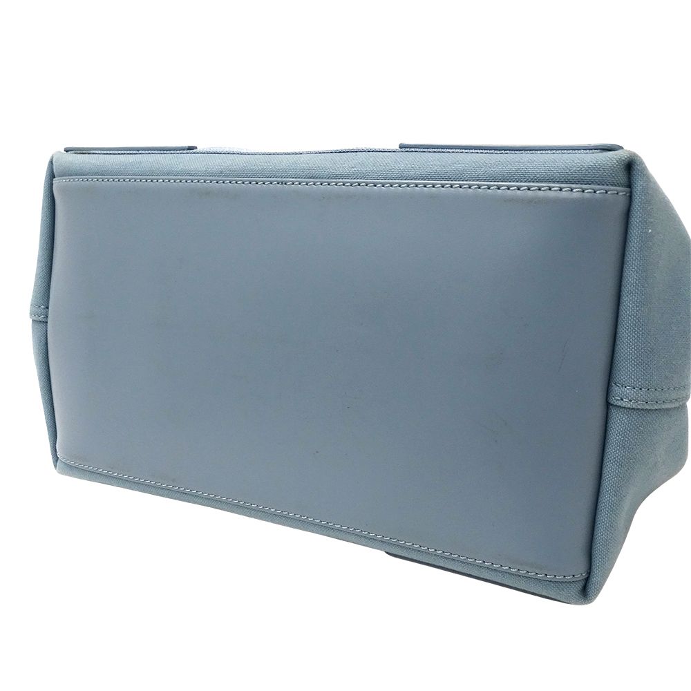 Balenciaga Bag Women'S Brand Tote Bag Handbag Navy Cabas S Canvas Light Blue