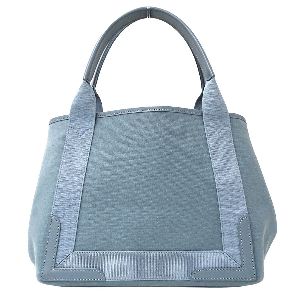 Balenciaga Bag Women'S Brand Tote Bag Handbag Navy Cabas S Canvas Light Blue