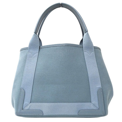 Balenciaga Bag Women'S Brand Tote Bag Handbag Navy Cabas S Canvas Light Blue