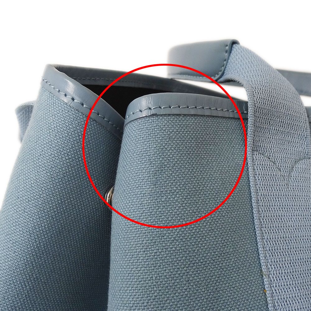 Balenciaga Bag Women'S Brand Tote Bag Handbag Navy Cabas S Canvas Light Blue