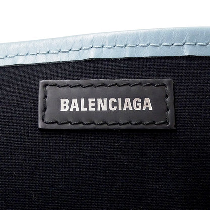 Balenciaga Bag Women'S Brand Tote Bag Handbag Navy Cabas S Canvas Light Blue