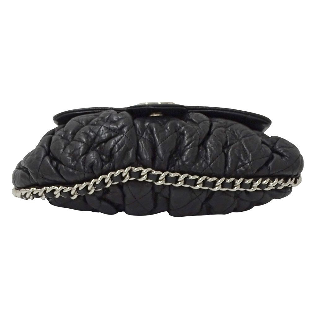 Chanel Bag Matelasse Women'S Brand Shoulder Bag Chain Around Leather Black