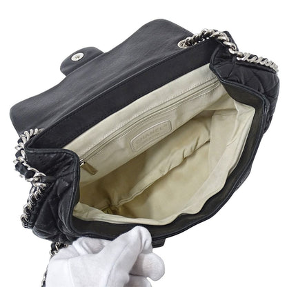Chanel Bag Matelasse Women'S Brand Shoulder Bag Chain Around Leather Black
