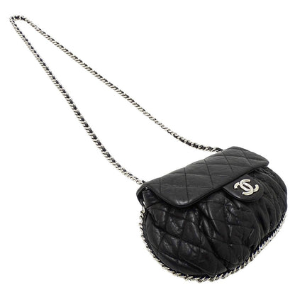 Chanel Bag Matelasse Women'S Brand Shoulder Bag Chain Around Leather Black
