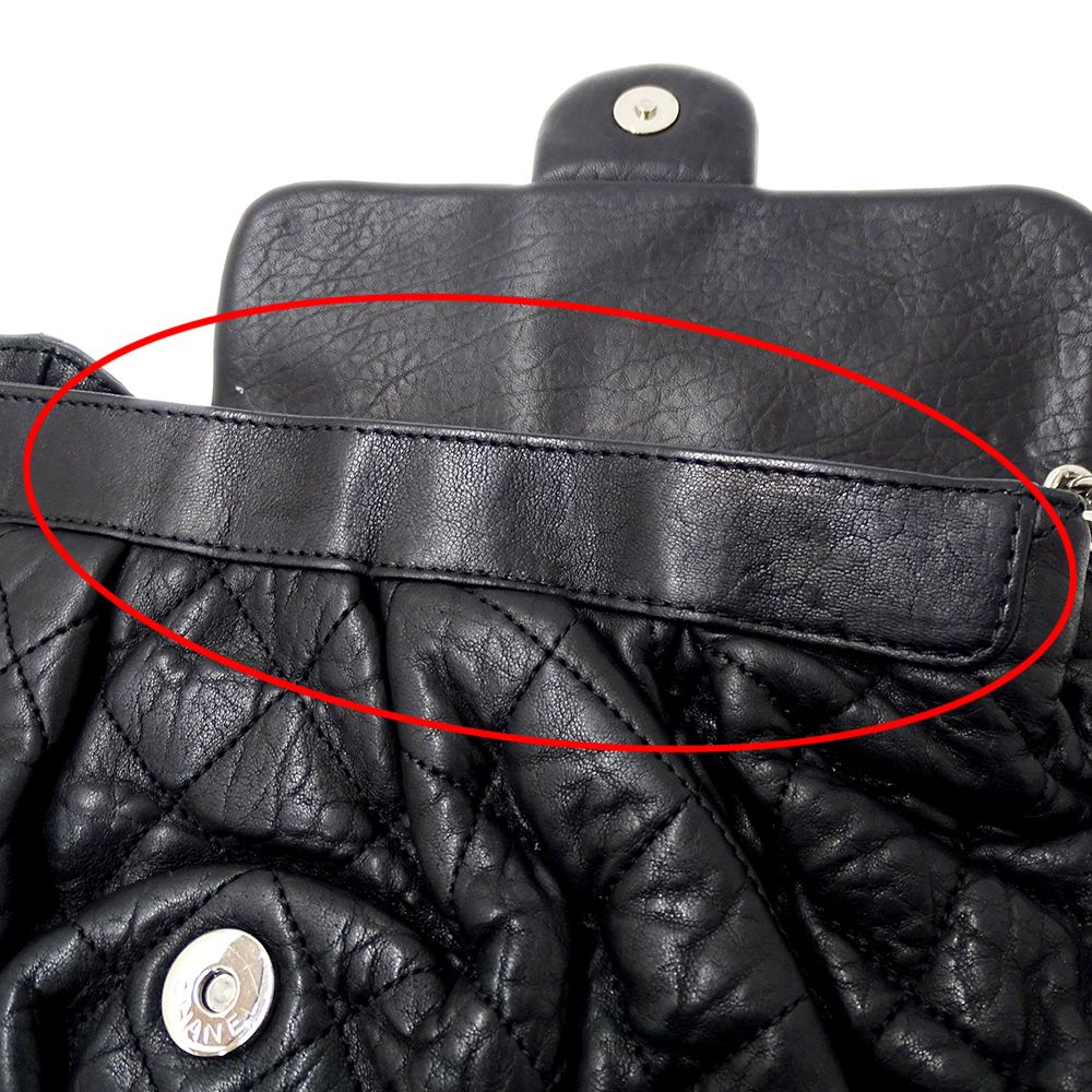 Chanel Bag Matelasse Women'S Brand Shoulder Bag Chain Around Leather Black