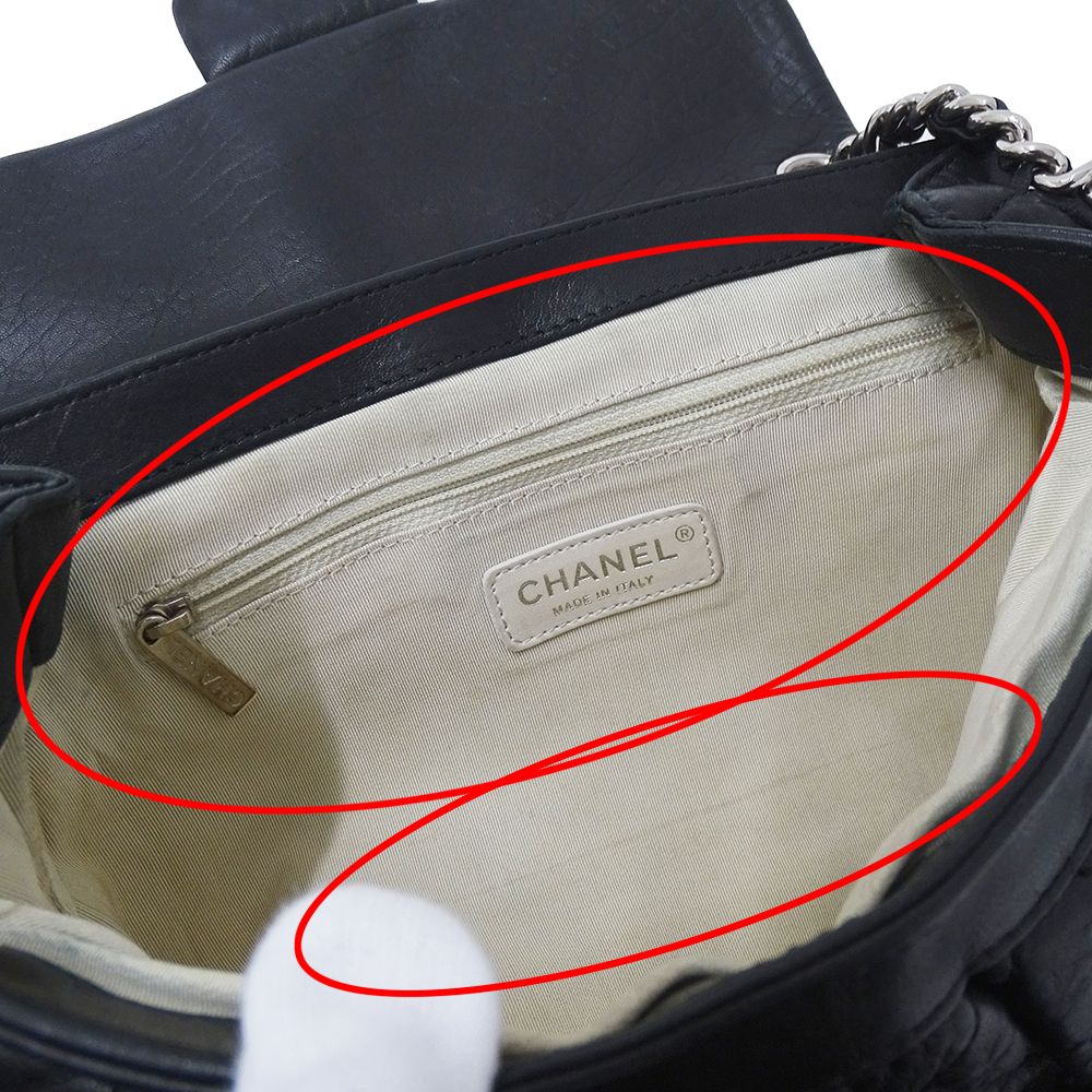 Chanel Bag Matelasse Women'S Brand Shoulder Bag Chain Around Leather Black