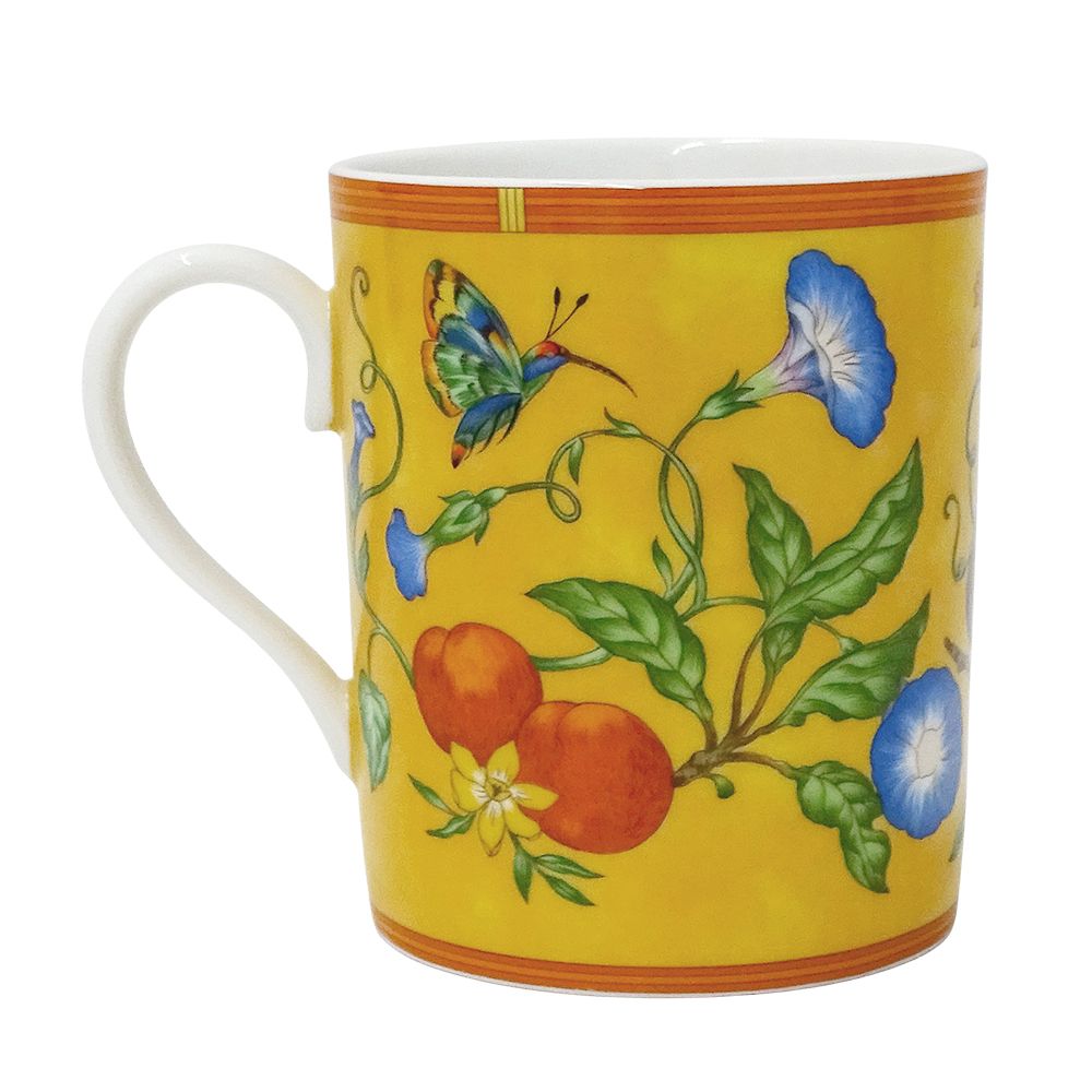 Hermes Mug Women'S Men'S Brand La Siesta Hermes Ceramic Yellow Cup Stylish Bird