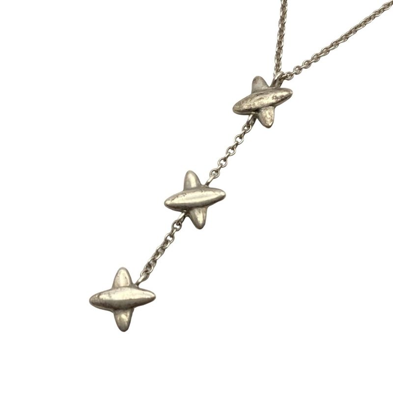 Tiffany & Co Necklace Signature Silver With 3-strand Signature Motif