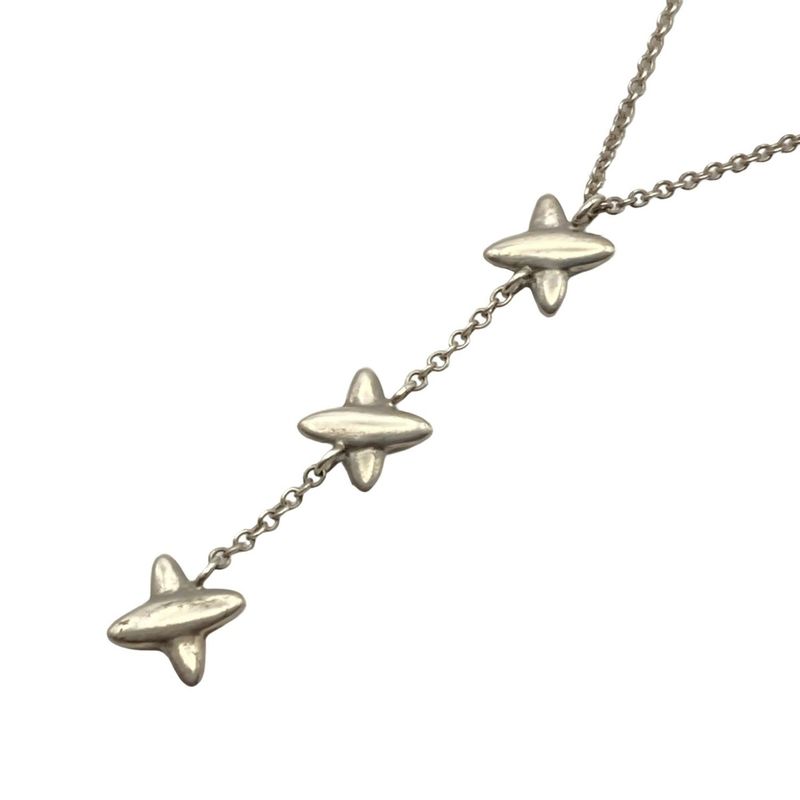 Tiffany & Co Necklace Signature Silver With 3-strand Signature Motif
