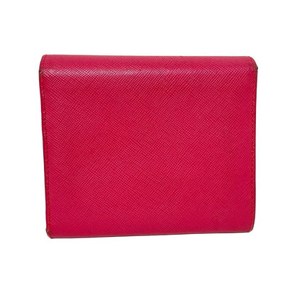 Prada Trifold Wallet - 1m0176 Pink Leather