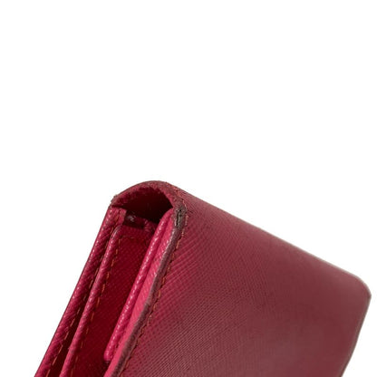 Prada Trifold Wallet - 1m0176 Pink Leather