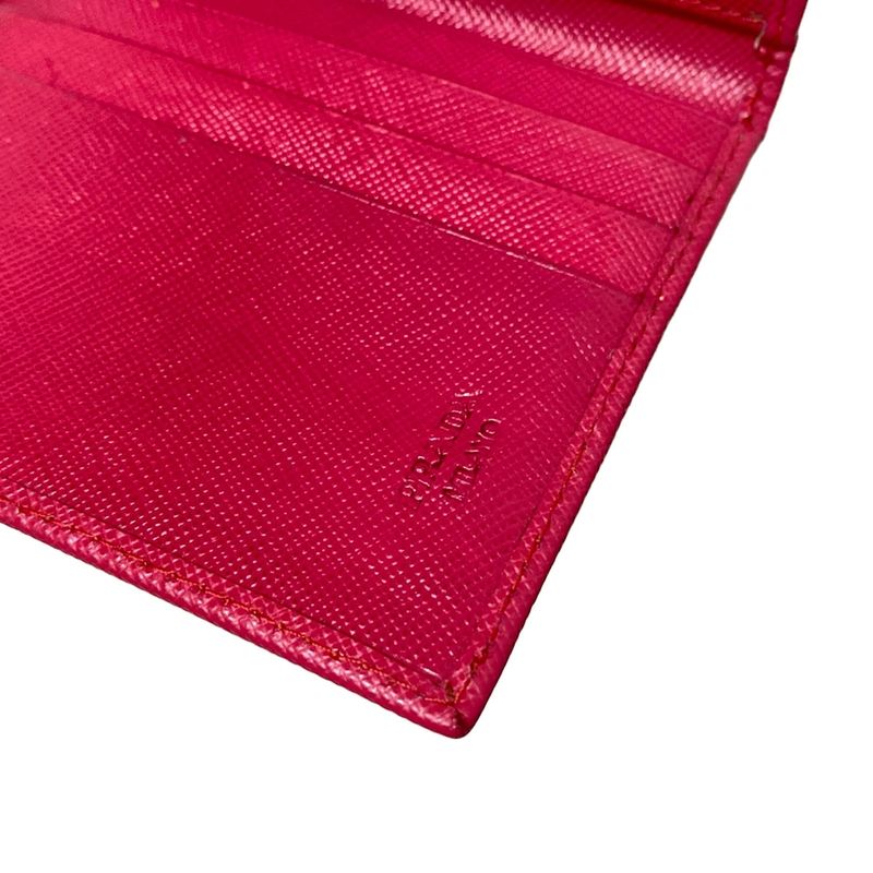Prada Trifold Wallet - 1m0176 Pink Leather