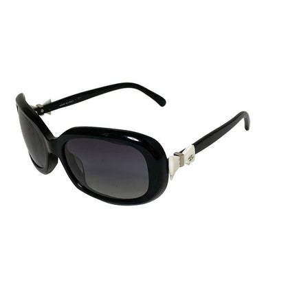 Chanel Sunglasses - 5170-a Black And White Ribbon Silver Hardware