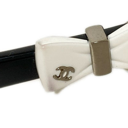 Chanel Sunglasses - 5170-a Black And White Ribbon Silver Hardware