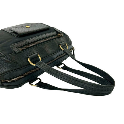 Prada Triangle Logo Hardware Tessuto Nylon Leather Tote Bag