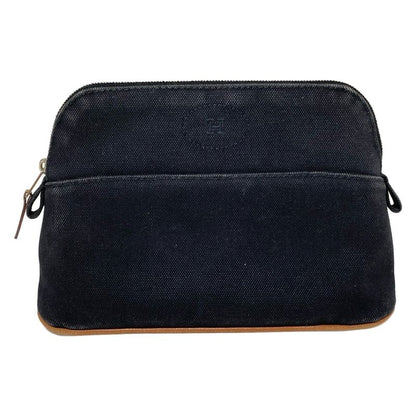 Hermes Pouch Bolide Pouch 20 Black And Brown Leather