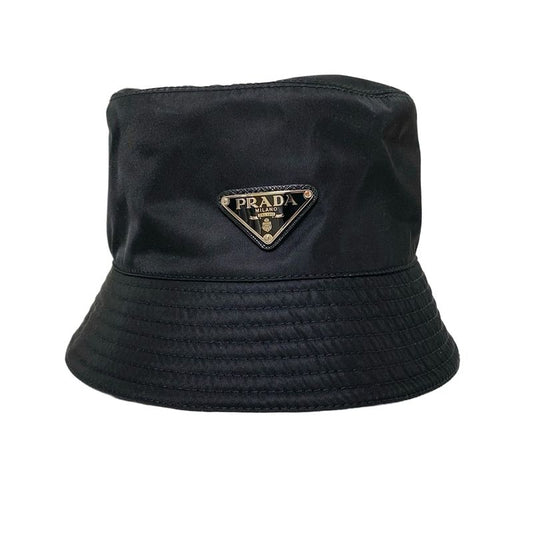 Prada Hat M Re-nylon Bucket Hat 1hc137 Black Triangle Logo
