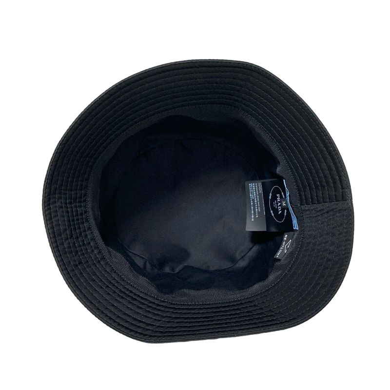 Prada Hat M Re-nylon Bucket Hat 1hc137 Black Triangle Logo