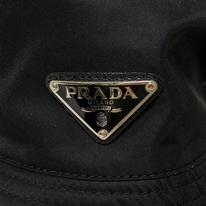 Prada Hat M Re-nylon Bucket Hat 1hc137 Black Triangle Logo