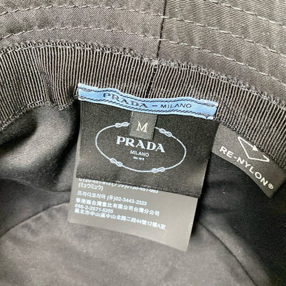 Prada Hat M Re-nylon Bucket Hat 1hc137 Black Triangle Logo