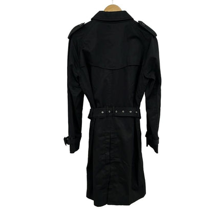 Saint Laurent Paris Trench Coat Size 54 Mens - 310260 Black Long Sleeves Spring