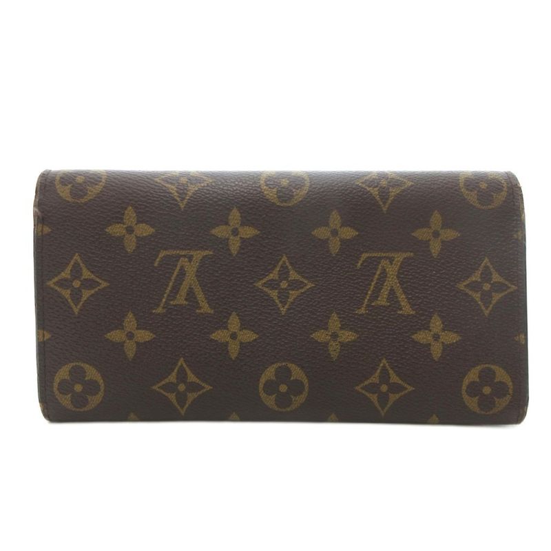 Louis Vuitton Portefeuille Emilie Long Wallet Foldable PVC Monogram M61289 IU -
