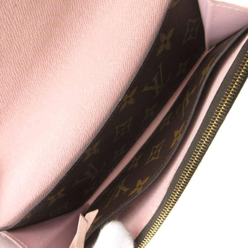 Louis Vuitton Portefeuille Emilie Long Wallet Foldable PVC Monogram M61289 IU -