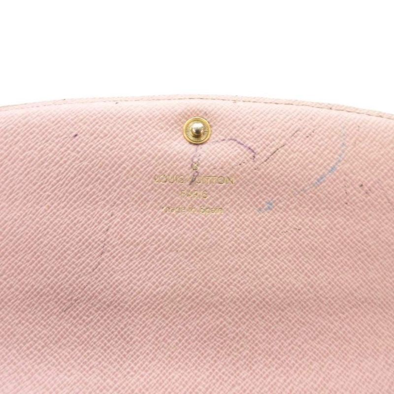 Louis Vuitton Portefeuille Emilie Long Wallet Foldable PVC Monogram M61289 IU -