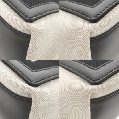 Balenciaga Navy Cabas S Canvas Leather Natural Black Handbag 0615 Balenciaga