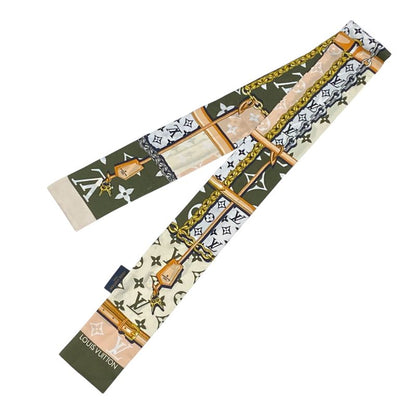 Louis Vuitton Twilly Scarf Bandeau Monogram Confidential Multicolor Women's