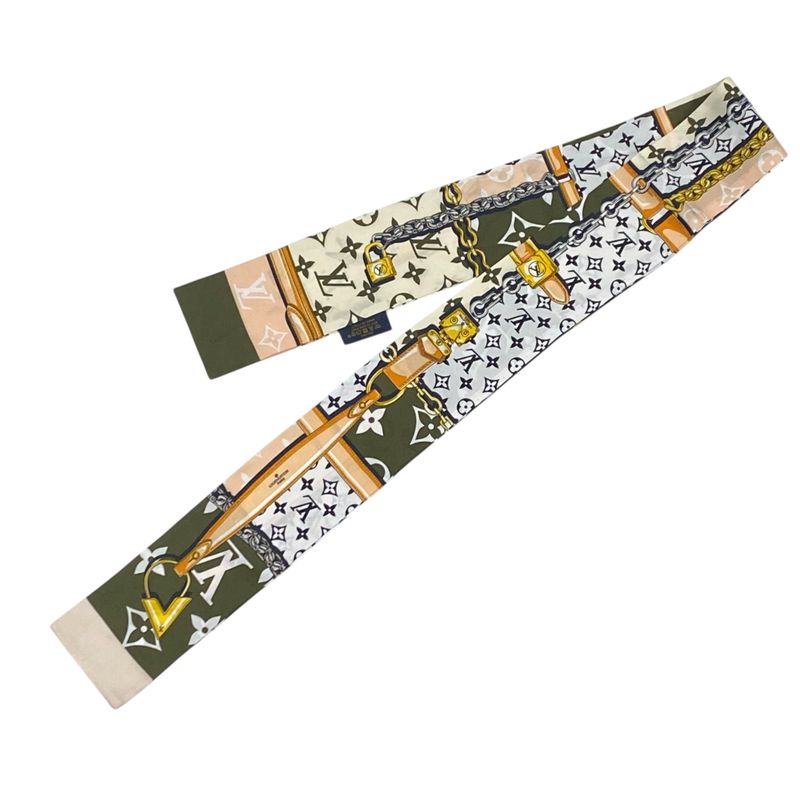 Louis Vuitton Twilly Scarf Bandeau Monogram Confidential Multicolor Women's