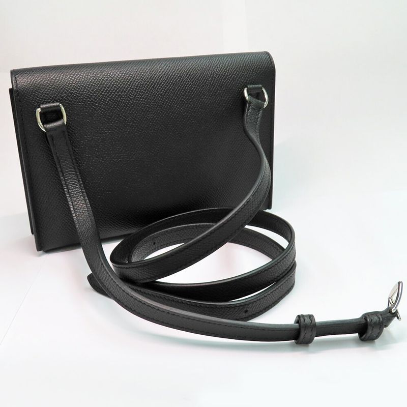 Hermes Nap To-go- Black Epson W Engraved 2024 Manufactured Shoulder