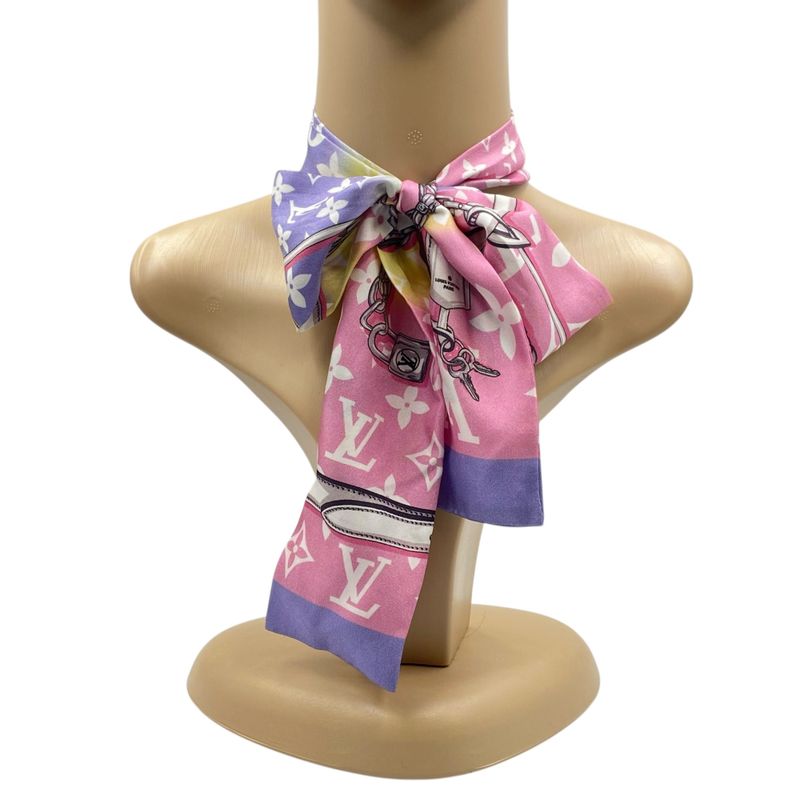 Louis Vuitton Twilly Scarf Bandeau Monogram Confidential Multicolor Women's