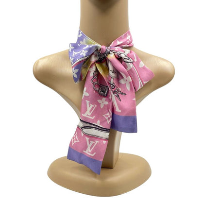 Louis Vuitton Twilly Scarf Bandeau Monogram Confidential Multicolor Women's