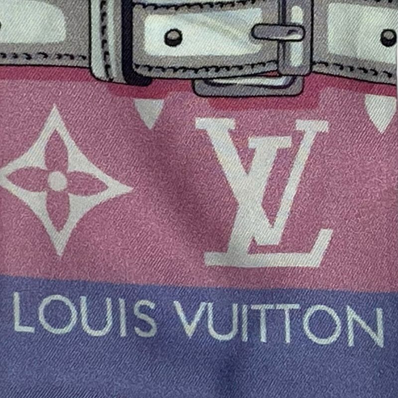 Louis Vuitton Twilly Scarf Bandeau Monogram Confidential Multicolor Women's