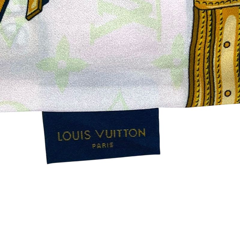 Louis Vuitton Twilly Scarf Bandeau Monogram Confidential Red Pink Women's