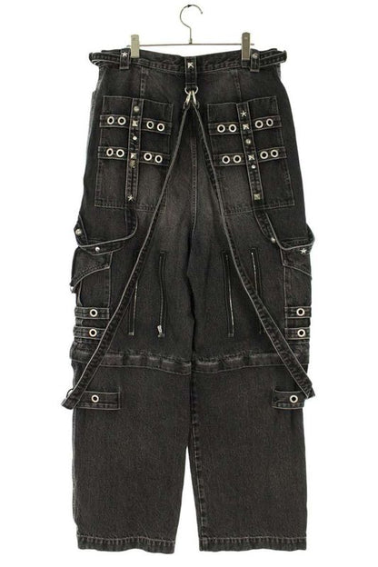 Balenciaga 681693 Tbp47 Studded Decorated Baggy Labor Denim Pants Men's 31