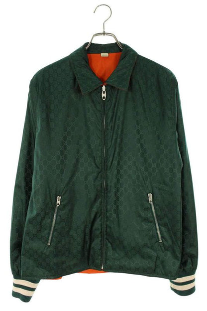 Gucci 654831 Zagvx GG Nylon Reversible Blouson Men's 46