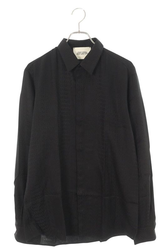 Fendi X Marc Jacobs MARC Jacobs Fs0585 AO4F Allover Long Sleeve Shirt Men's 40