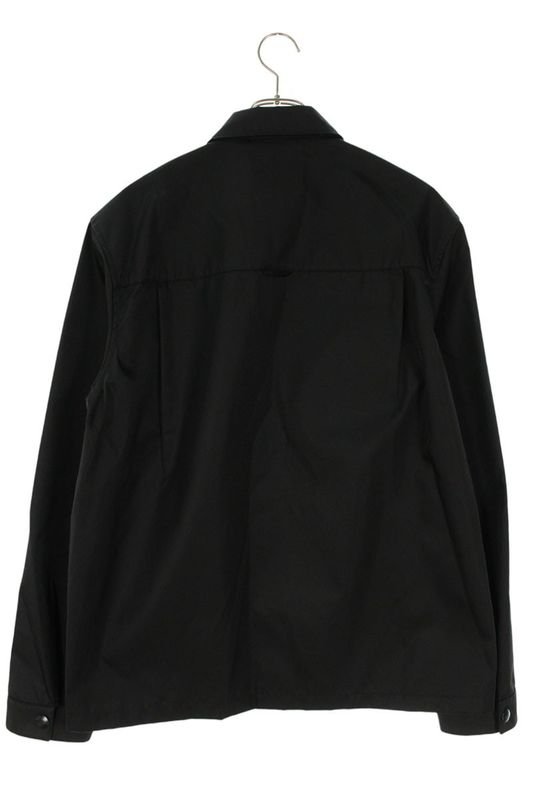 Prada Sc514 S2021 WQ8 Re-nylon Logo Plate Nylon Long Sleeve Shirt Men's M