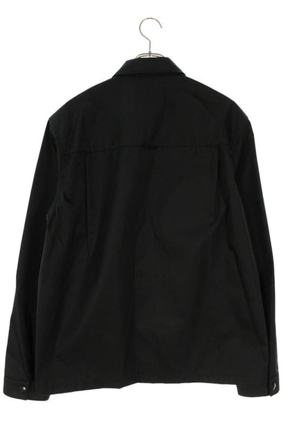 Prada Sc514 S2021 WQ8 Re-nylon Logo Plate Nylon Long Sleeve Shirt Men's M