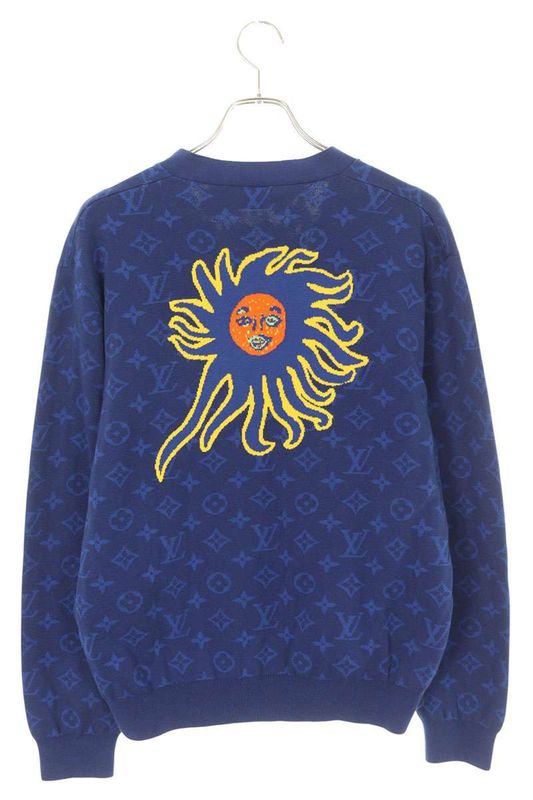 Louis Vuitton Rm232h ZLW Hon39w X Yayoi Kusama Monogram Cardigan Men's M