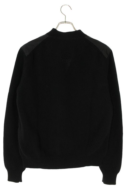 Prada Umg371 Triangle Plate Wool Cashmere Cardigan Men 44