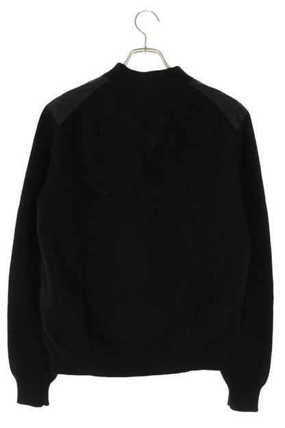 Prada Umg371 Triangle Plate Wool Cashmere Cardigan Men 44