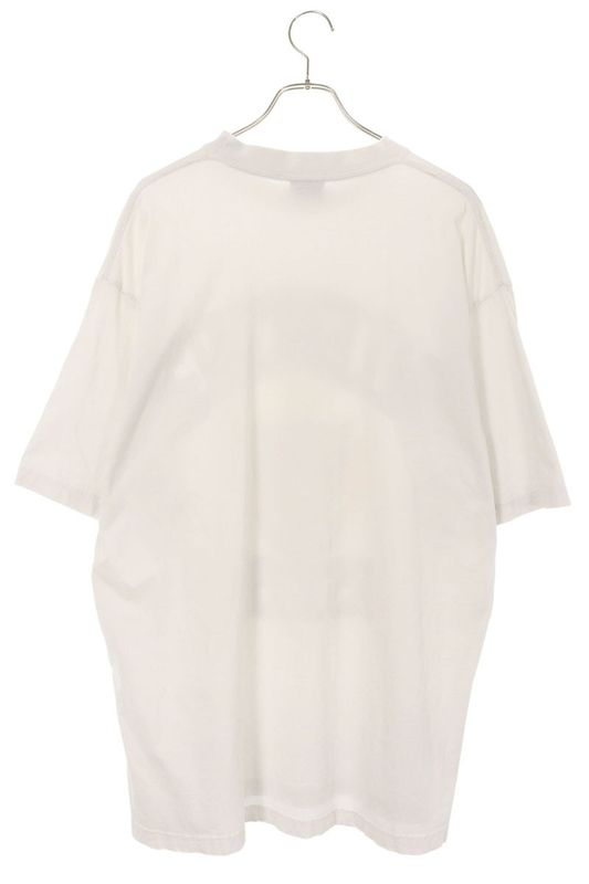 Balenciaga 23SS 739784 Tovk1 Medium Fit College Logo Print T-shirt Men's L