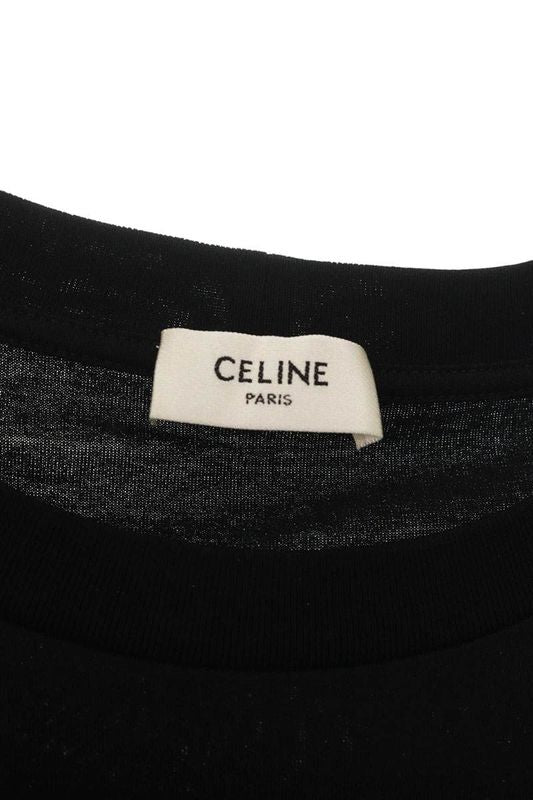 Celine 2x59c671q BOY DOLL Rhinestone Logo Print T-shirt Men's L