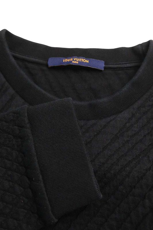 Louis Vuitton 22AW Rm222v NS0 Hny02w Monogram Jacquard Sweatshirt Men's M