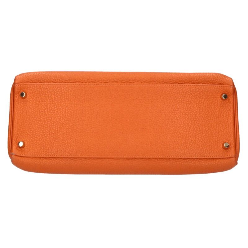 Hermes Kelly 35 X Engraved Ghardware Taurillon Clemence Handbag Men 35