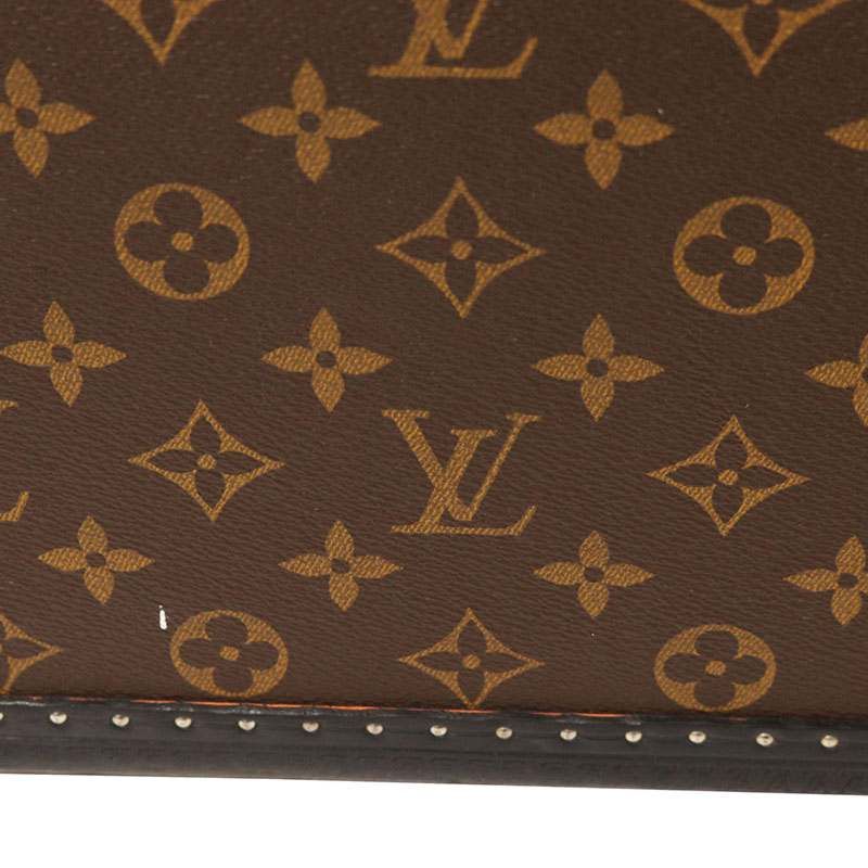 Louis Vuitton Arzeal 70 Monogram Macassar Trunk Case Men's 70